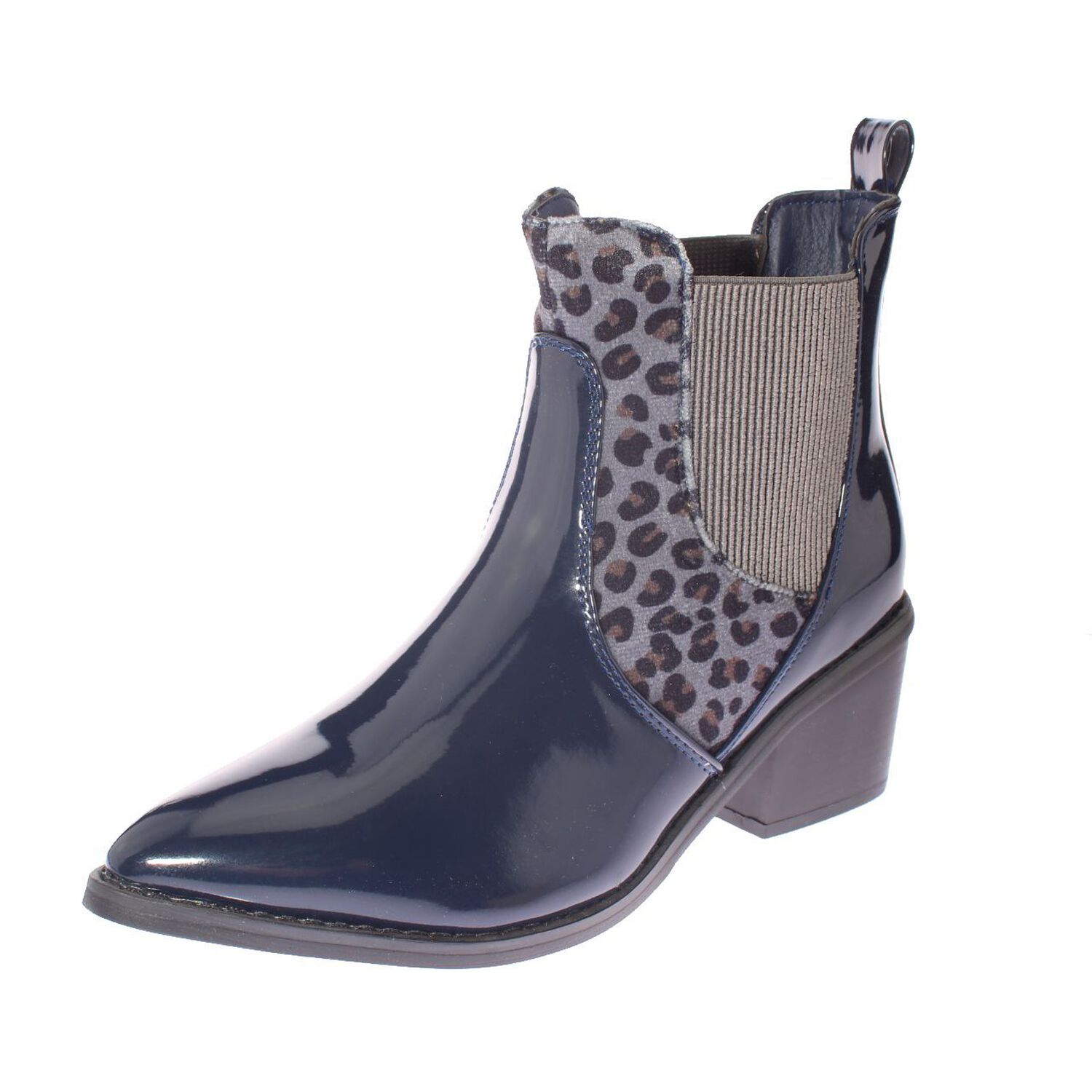 Bot&iacute;n Animal Print Navy V&iacute;a Franca Art. 52105b30421slnavy image number 0.0